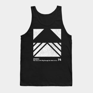 Sparks / Minimal Graphic Design Tribute Tank Top